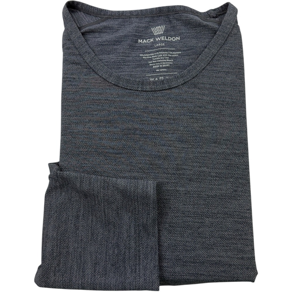 Mack Weldon Gray Long Sleeve‎ Active Shirt Men's Size Large Stretch Performance